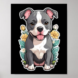 Pitbull Lives Sticker Poster