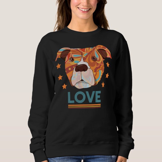 Pitbull Love Classic Sweatshirt (Front)