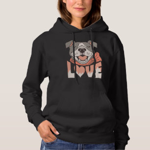 Pitbull Love Fitted Hoodie