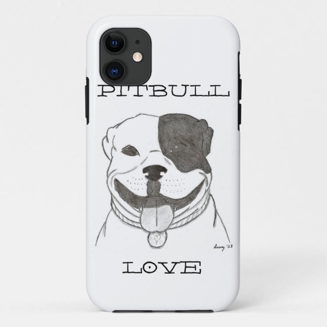 Pitbull Love iPhone 5 Tough Extreme Case (Back)