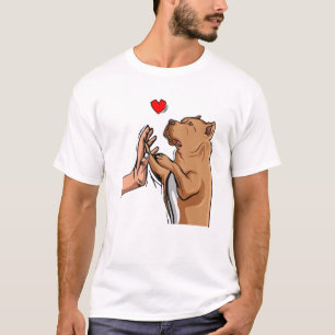 Pitbull Love Pittie Dog Mum Women Girls T-Shirt