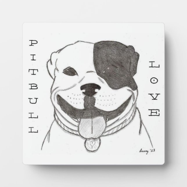Pitbull Love Plaque (Front)