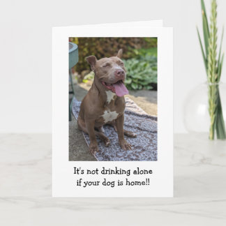 Pitbull Love Thinking of You Card