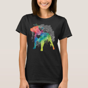 Pitbull Love Watercolor Zen  Pit Bull T-Shirt