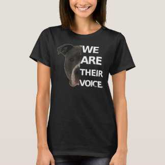 Pitbull Love We Are Their Voice Dog Lovers T-Shirt