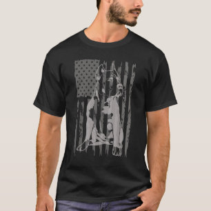 Pitbull Lover American Flag 4th Of July Patriotic T-Shirt