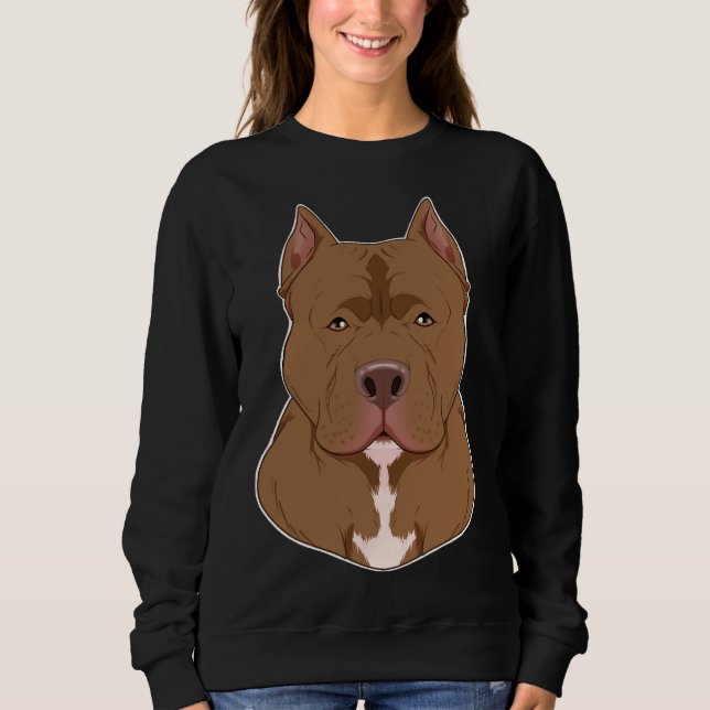 Pitbull Lover I Dog Lover I Pitbull Sweatshirt (Front)