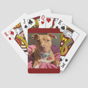 Pitbull lover playing cards- poker cards