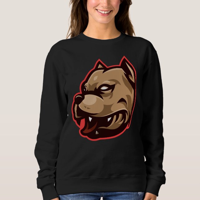 Pitbull Mascot Five Sweatshirt (Front)