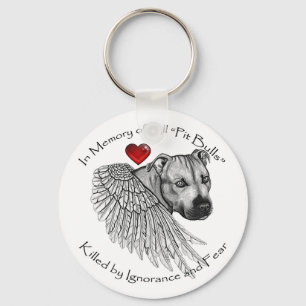 Pitbull Memorial-Key Chain Key Ring
