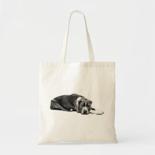 "pitbull mix pillow", "loyal dog eyes", "black and tote bag