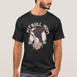 Pitbull mom dog pet T-Shirt