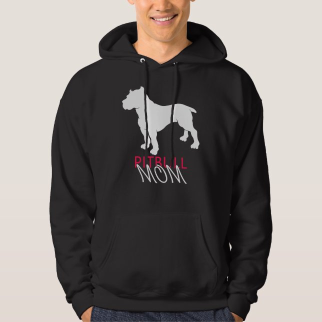 Pitbull Mum  51 Hoodie (Front)