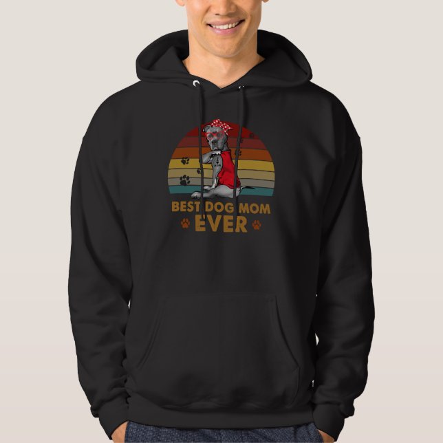Pitbull Mum Best Pitbull Dog Mum Ever Hoodie (Front)