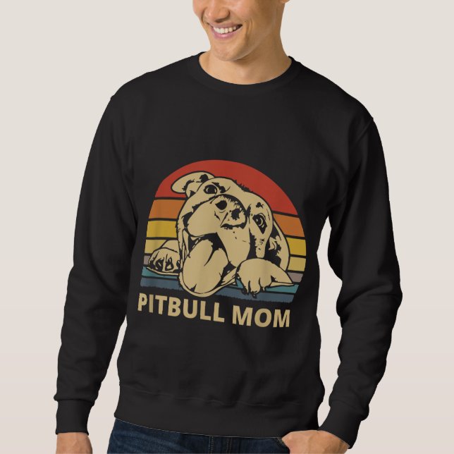Pitbull Mum design for Pitbull and Pibble Moms Sweatshirt (Front)
