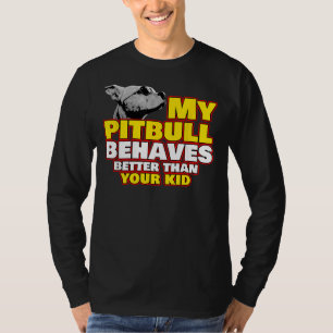 Pitbull Mum Dog Pet Decal Collar Toy Pit Bull Pupp T-Shirt