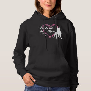 Pitbull Mum Heart Hoodie