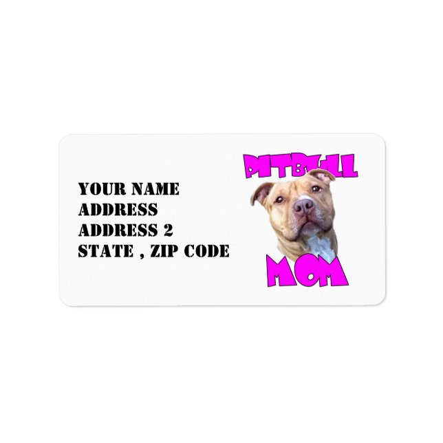 Pitbull Mum Label (Front)