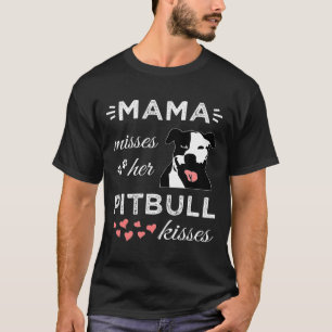 Pitbull Mum Pittie Mama Rescue Adopt Bully Breed D T-Shirt