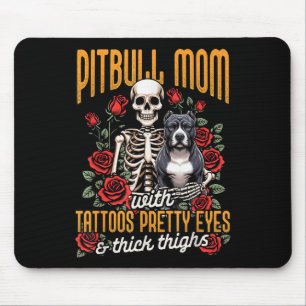 Pitbull Mum Pittie Mum Dog Mum Pitbull Mum With Ta Mouse Pad