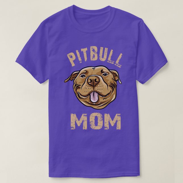 Pitbull Mum T-Shirt (Design Front)