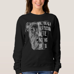 Pitbull My Dog Is A Reflection Of Me Not Breed Sweatshirt