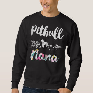 Pitbull Nana Pitbull Cute Womens Grandma Tees