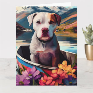 Pitbull on a Paddle: A Scenic Adventure Card