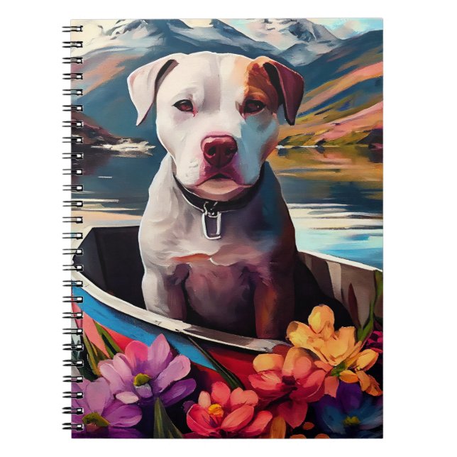 Pitbull on a Paddle: A Scenic Adventure Notebook (Front)