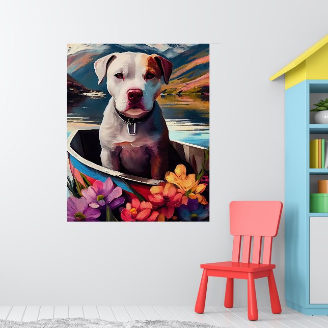 Pitbull on a Paddle: A Scenic Adventure Poster (Nursery 1)