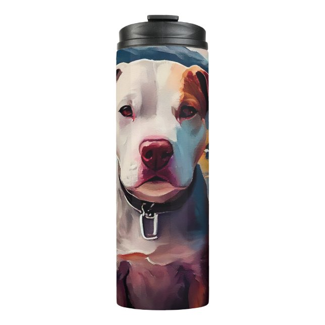 Pitbull on a Paddle: A Scenic Adventure Thermal Tumbler (Front)