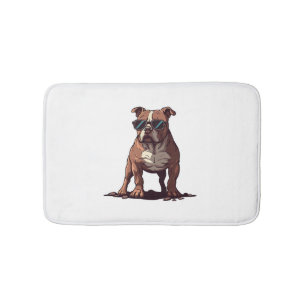 Pitbull Owner Gifts Bath Mat