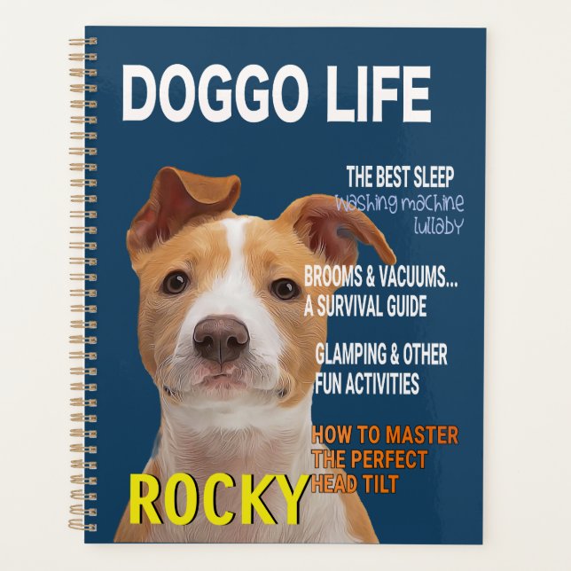 Pitbull Parody Magazine Cover  Planner (Front)