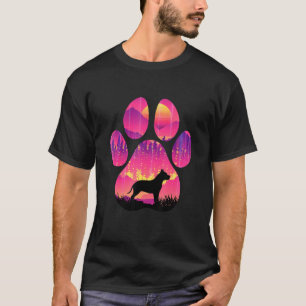 Pitbull Paw Mum Dad Dog Lover Women Men T-Shirt