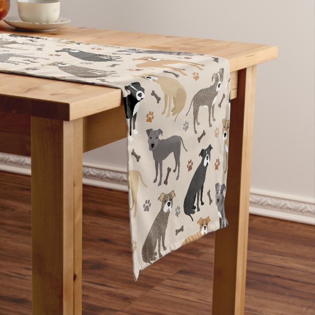 Pitbull Paws and Bones Short Table Runner (In Situ)