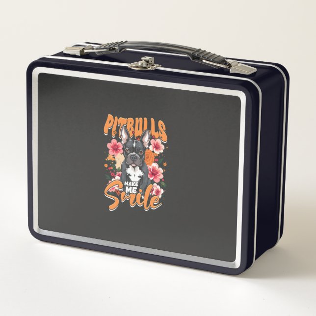 Pitbull Pitbulls Metal Lunch Box (Front)