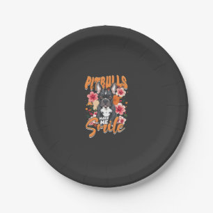 Pitbull Pitbulls Paper Plate