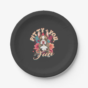 Pitbull Pitbulls Pitty + You = Fun Paper Plate