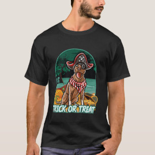 Pitbull Pittie Happy Halloween Costume Pirate Long T-Shirt