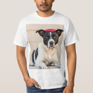 Pitbull Playtime Frisbee Dog T-Shirt