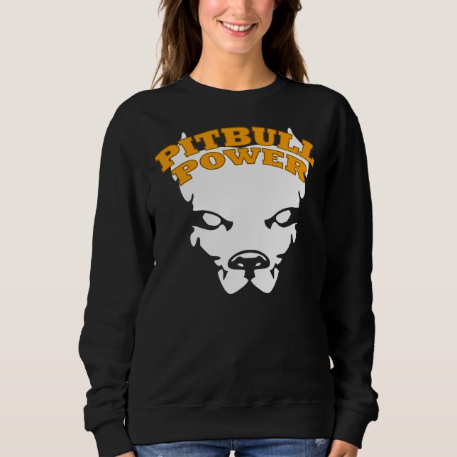 Pitbull Power Fight Dog Kickboxing Boxing Mma Mens Sweatshirt (Front)