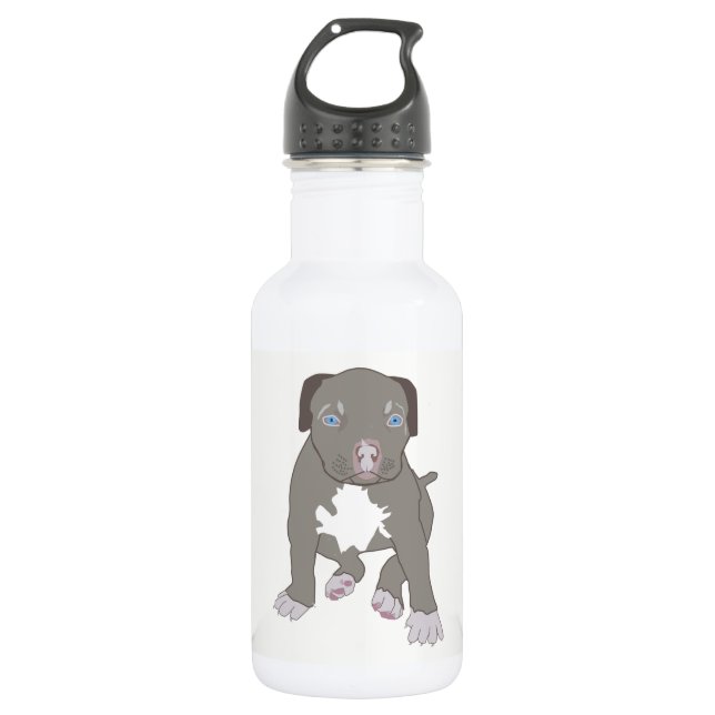Pitbull Puppy 532 Ml Water Bottle (Front)