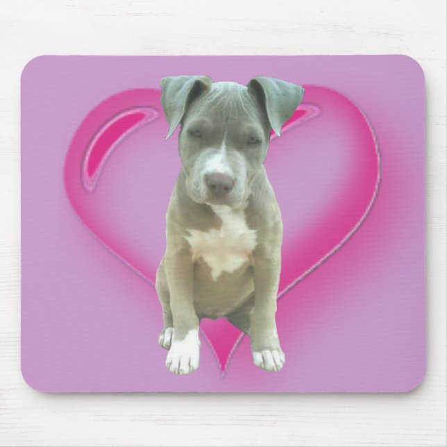 Pitbull puppy mousepad (Front)
