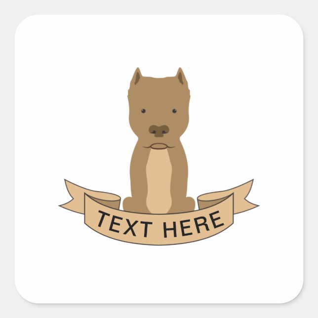 Pitbull Ribbon Tag (Front)