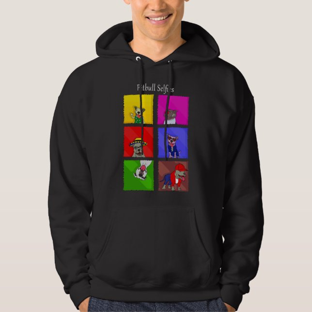 Pitbull Selfies Hoodie (Front)