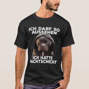 Pitbull Spruch Lustig Geschenk I Ich hatte Nachtsc T-Shirt