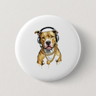 Pitbull T-shirt street style 6 Cm Round Badge