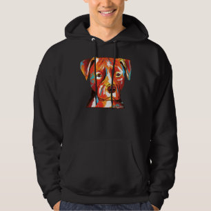 Pitbull Terrier Painting Hoodie