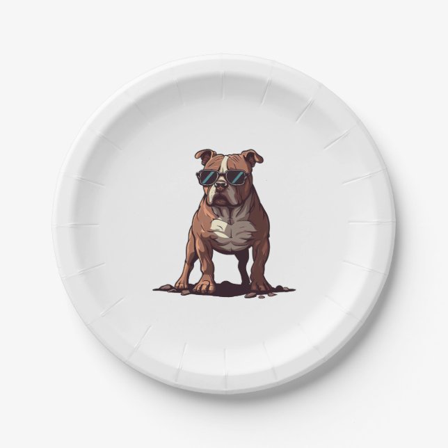 Pitbull The Secret Service Agent Paper Plate (Front)