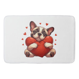 Pitbull Valentine's Day Gifts Bath Mat